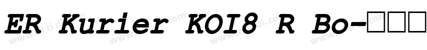 ER Kurier KOI8 R Bo字体转换 ER Kurier KOI8 R Bo字体转换
